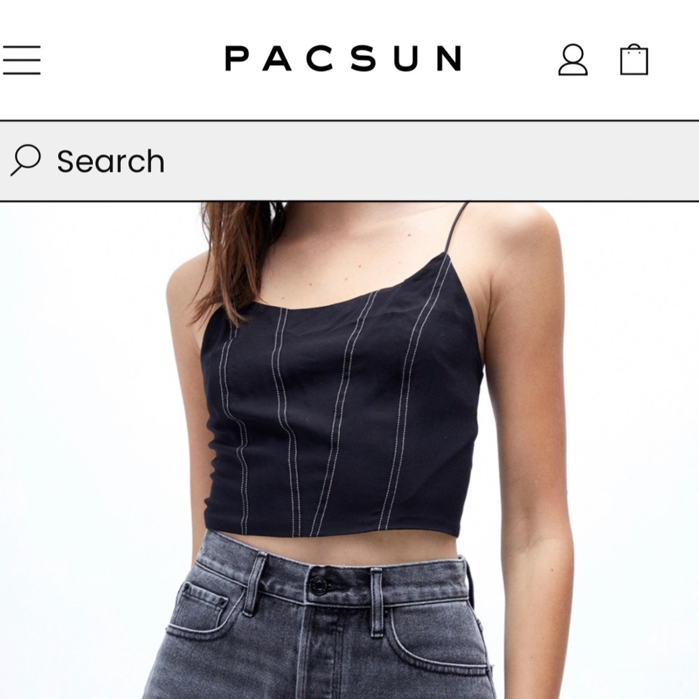Brand New Black cropped top